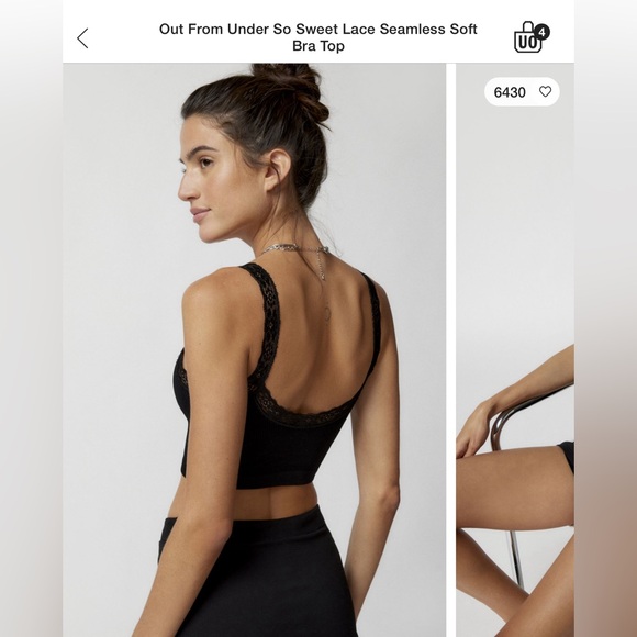 Lace trim tank top - Picture 2 of 6